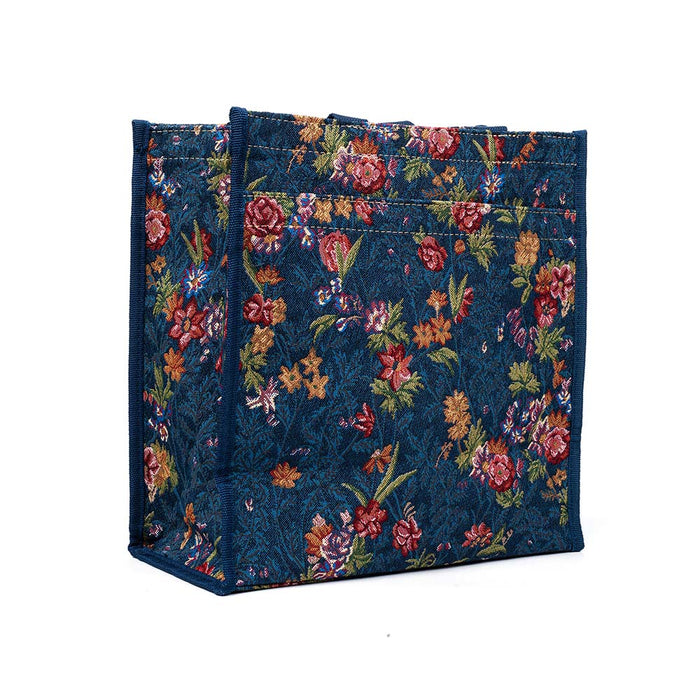 V&A Licensed Flower Meadow Blue - Shopper Bag-0