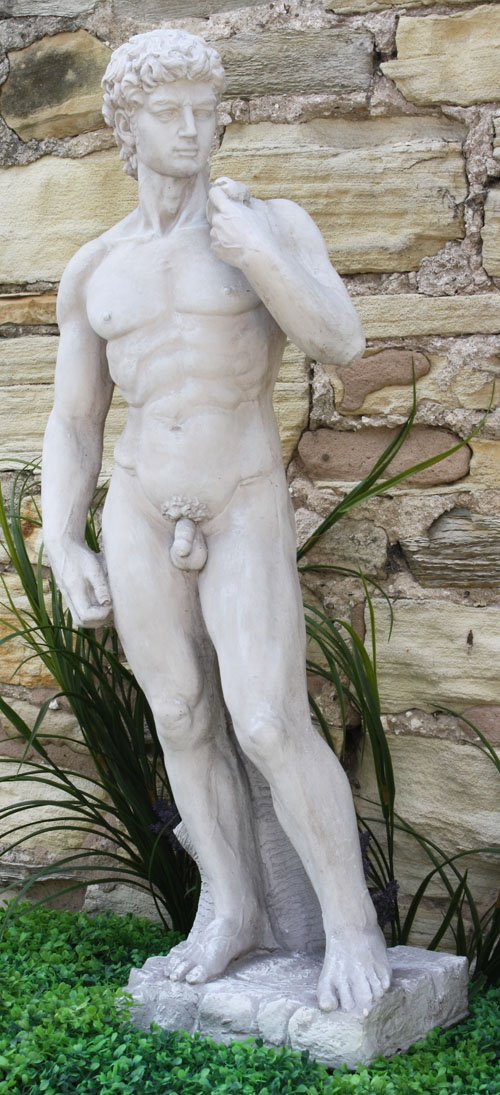 Stone Effect Male Figure David Large - Kozeenest