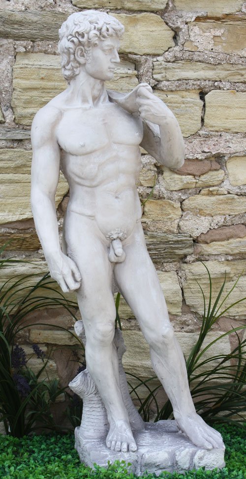 Stone Effect Male Figure David Large - Kozeenest