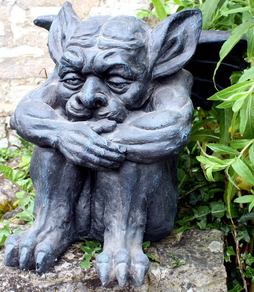 Stone Effect Large Gargoyle Statue - Kozeenest