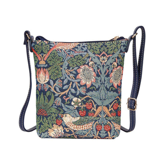 William Morris Strawberry Thief Blue - Sling Bag-0