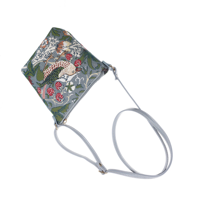 V&A Licensed Strawberry Thief Grey - Sling Bag-2