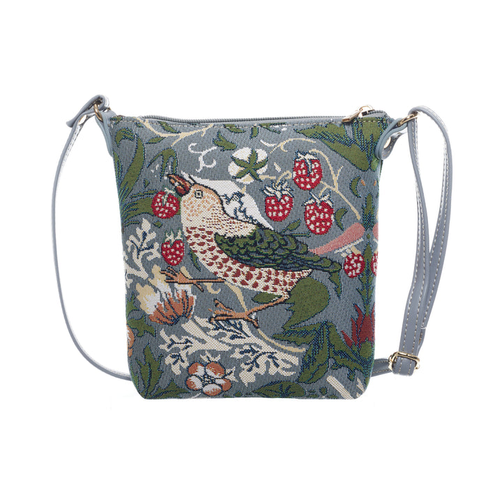 V&A Licensed Strawberry Thief Grey - Sling Bag-0