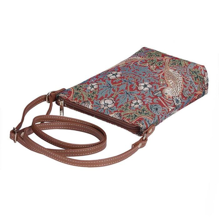 William Morris Strawberry Thief Red - Sling Bag-1