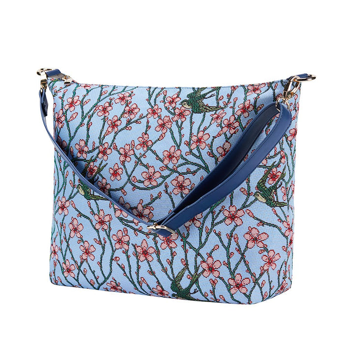 V&A Licensed Almond Blossom and Swallow - Slouch Bag-5