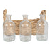 Set of 3 Vases With Grass Tray - Kozeenest