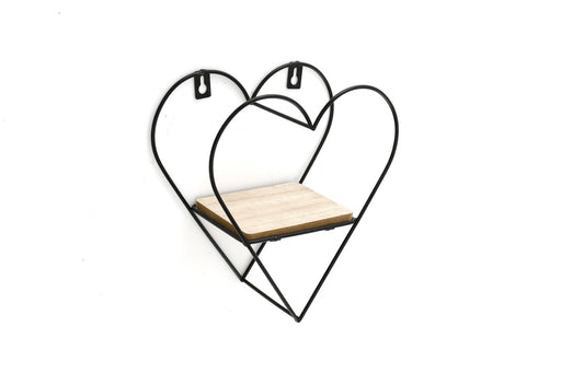 Wire Heart Wall Shelf 23cm - Kozeenest