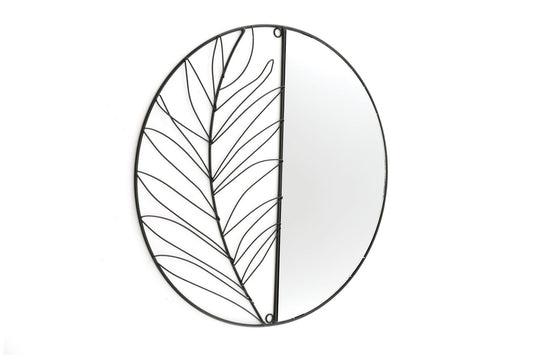 Synergy Metal Wall Leaf Mirror 50cm - Kozeenest