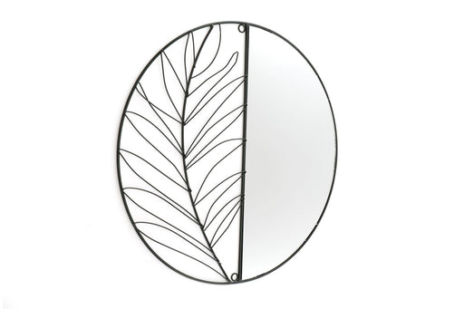 Synergy Metal Wall Leaf Mirror 50cm - Kozeenest