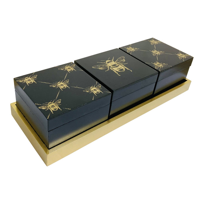 Set of 3 Bee Storage Box's - Kozeenest