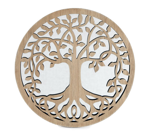 Round Cut Out Tree Of Life Mirror 35cm - Kozeenest