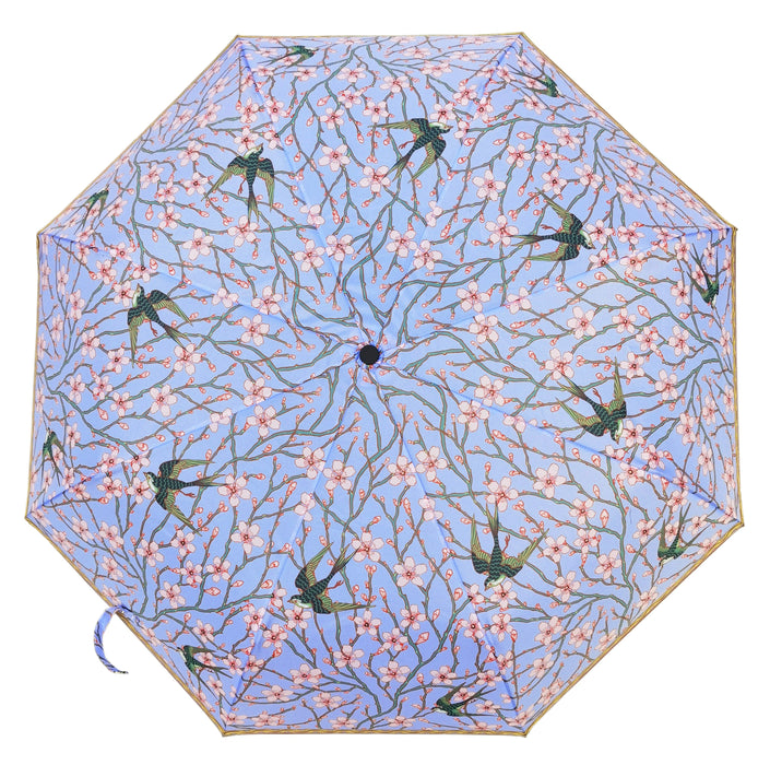 Walter Crane Blossom and Swallow - Art Folding Umbrella-1