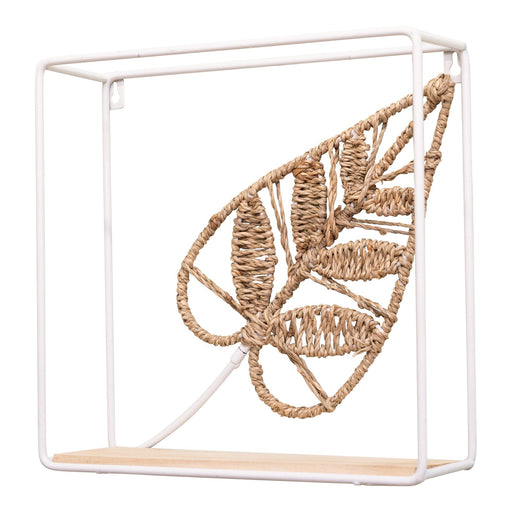 Woven Leaf Design Shelf 30cm - Kozeenest