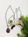 Wire Bottle Design Shelf with 4 Hooks - Kozeenest