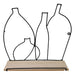 Wire Bottle Design Shelf with 4 Hooks - Kozeenest