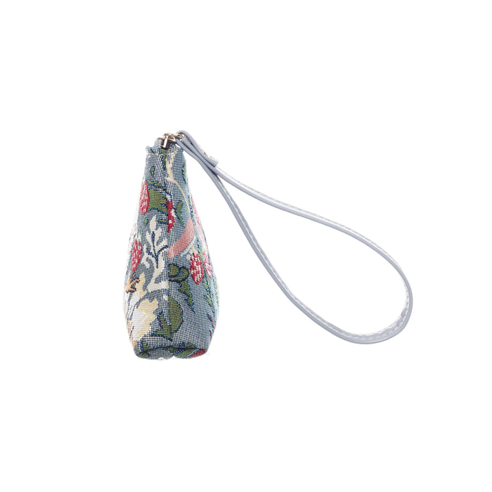 V&A Licensed Strawberry Thief Grey - Wristlet-1