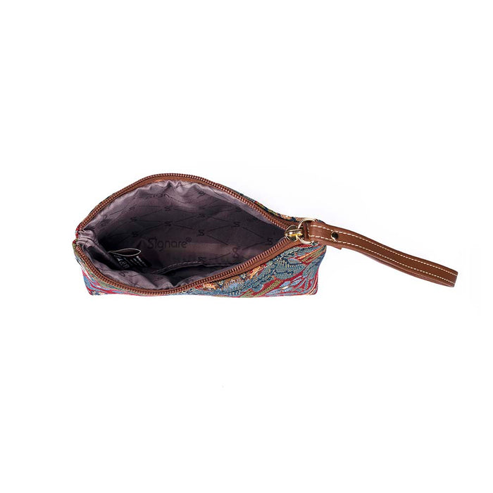 William Morris Strawberry Thief Red - Wristlet-4