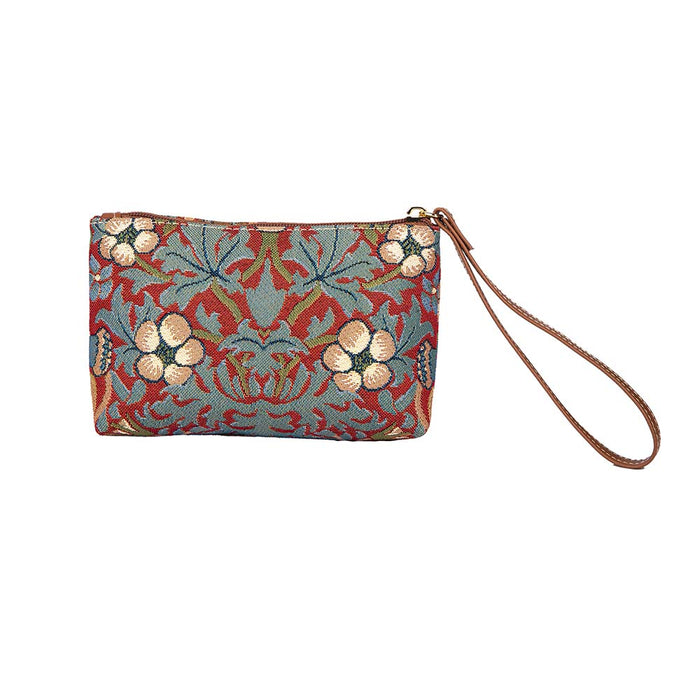 William Morris Strawberry Thief Red - Wristlet-0