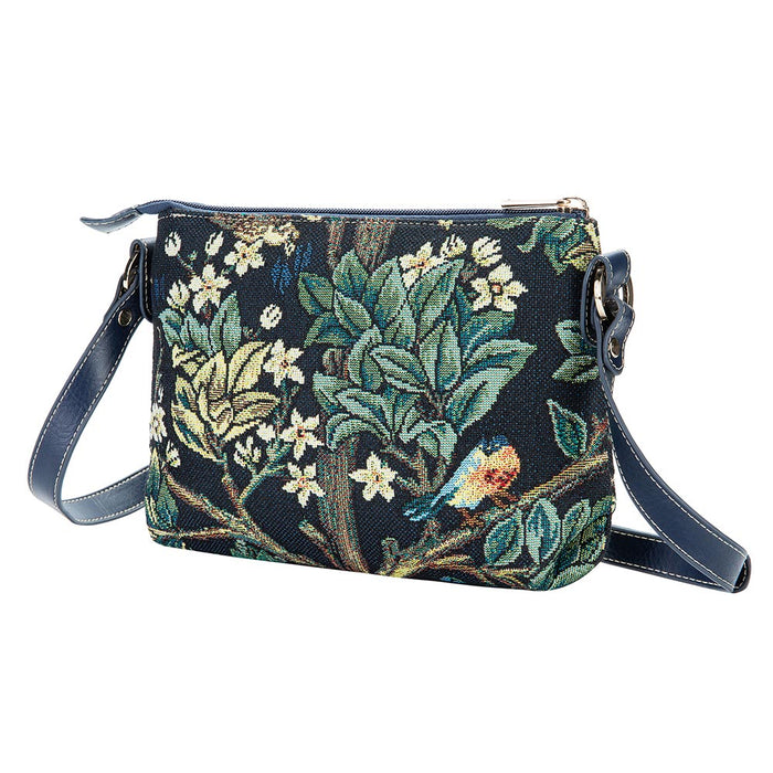 William Morris Tree of Life Blue - Cross Body Bag-1