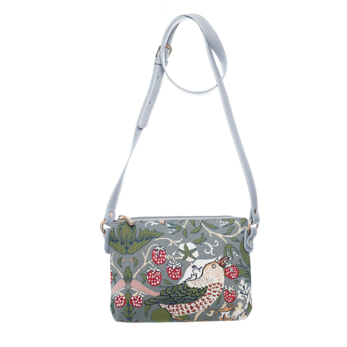 V&A Licensed Strawberry Thief Grey - Cross Body Bag-1