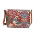 William Morris Strawberry Thief Red - Cross Body Bag-0